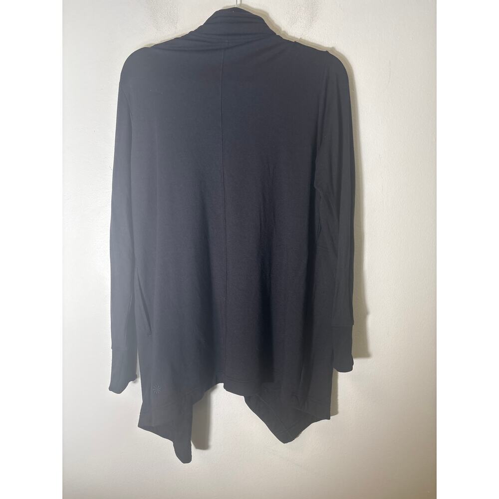 Athleta Black Long Sleeve Open Front Cardigan Sz XS - Picture 3 of 4